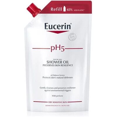 Eucerin pH5 shower oil refill bag (400ml) Eucerin pH5 shower oil refill bag (400ml)