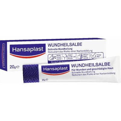 Hansaplast Wundheilsalbe - 20 g - Unterstützt natürliche Heilung, Narbenreduktion, Vegan Hansaplast Wundheilsalbe - 20 g - Unterstützt natürliche Heilung, Narbenreduktion, Vegan