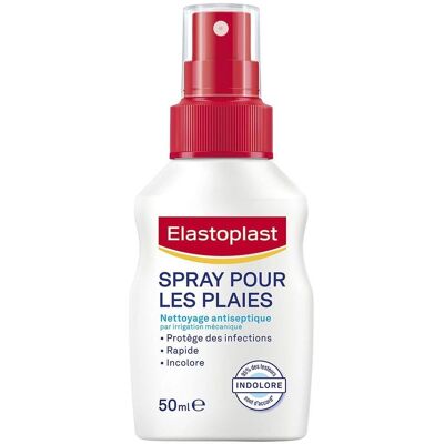 Elastoplast Spray pour les Plaies - Spray de Secours - 50ml - Publicité Elastoplast Spray pour les Plaies - Spray de Secours - 50ml - Publicité