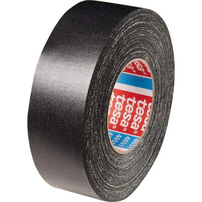 Tesa Fiber Tape - 50m x 38mm - Black - High-performance textile tape Tesa Fiber Tape - 50m x 38mm - Black - High-performance textile tape