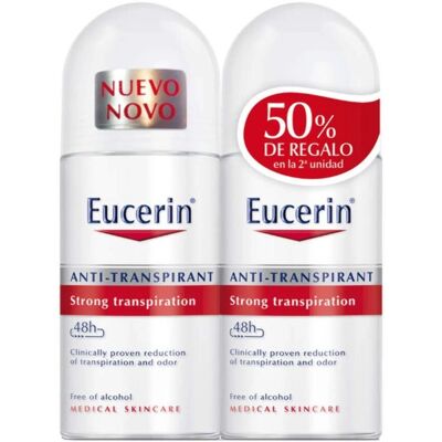 Eucerin Desodorante Anti-Transpirante Roll-On Pack 2 x 50 ml Eucerin Desodorante Anti-Transpirante Roll-On Pack 2 x 50 ml