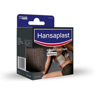 Hansaplast Sport & exercise Bandaging & tapes Taśma kinezjologiczna - Taśma kinezjologiczna - Czarny Hansaplast Sport & exercise Bandaging & tapes Taśma kinezjologiczna - Taśma kinezjologiczna - Czarny