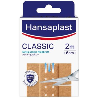 Hansaplast Classic 2m x 6cm Pflasterrolle – Wundversorgung Hansaplast Classic 2m x 6cm Pflasterrolle – Wundversorgung