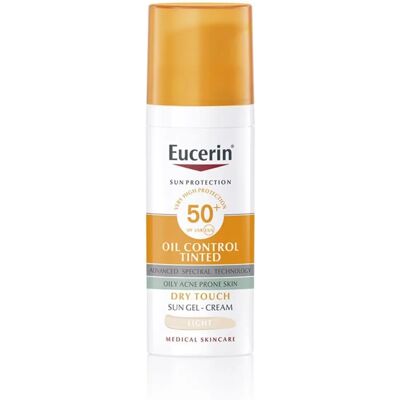 Eucerin Sun Oil Control SPF50+ Getönte Gel-Cream - Sonnenschutz Eucerin Sun Oil Control SPF50+ Getönte Gel-Cream - Sonnenschutz