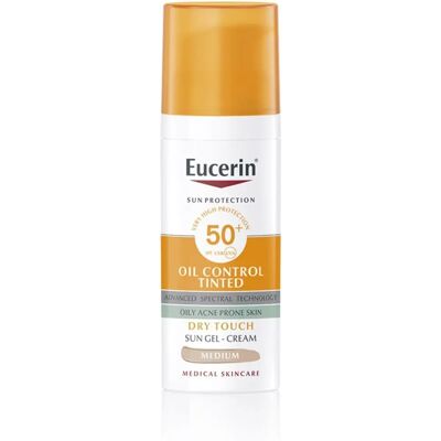 Eucerin Crema Tinte Control de Aceite SPF50+ (50 ml) - Medio Eucerin Crema Tinte Control de Aceite SPF50+ (50 ml) - Medio