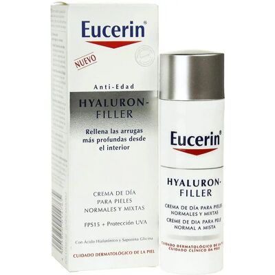Eucerin Hyaluron-Filler Día SPF15 - Crema para piel normal y mixta + Agua micelar de regalo Eucerin Hyaluron-Filler Día SPF15 - Crema para piel normal y mixta + Agua micelar de regalo