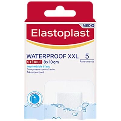 Elastoplast Pansements Waterproof XXL - 8x10cm - Couverture de plaie - Publicité Elastoplast Pansements Waterproof XXL - 8x10cm - Couverture de plaie - Publicité