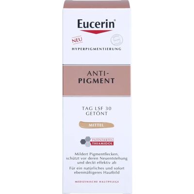 Eucerin Anti-Pigment Jour SPF 30 teinté (50ml) - moyen - Publicité Eucerin Anti-Pigment Jour SPF 30 teinté (50ml) - moyen - Publicité