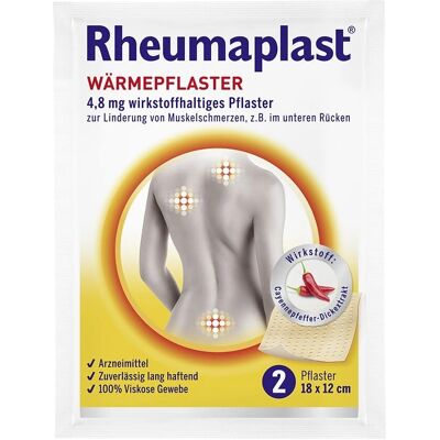 Beiersdorf AG RHEUMAPLAST 4,8 mg wirkstoffhaltiges Pflaster - Medical Patch Beiersdorf AG RHEUMAPLAST 4,8 mg wirkstoffhaltiges Pflaster - Medical Patch