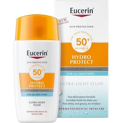 Eucerin Hydro Protect SPF 50+ Ultra-Light Facial Sunscreen - Face the Future Eucerin Hydro Protect SPF 50+ Ultra-Light Facial Sunscreen - Face the Future