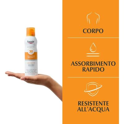 Eucerin SPF 30 Spray Solare Tocco Secco Eucerin SPF 30 Spray Solare Tocco Secco