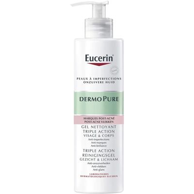 Eucerin DermoPure Gel Nettoyant Visage et Corps - Traitement Anti-Acné - Publicité Eucerin DermoPure Gel Nettoyant Visage et Corps - Traitement Anti-Acné - Publicité