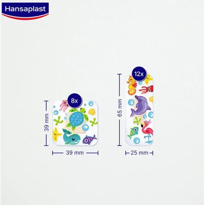 Hansaplast Kids Aqua Protect Bandages Imperméables - Pansements et Bandes de Premiers Secours - Publicité Hansaplast Kids Aqua Protect Bandages Imperméables - Pansements et Bandes de Premiers Secours - Publicité
