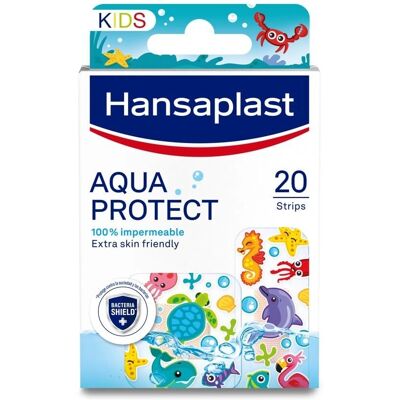 Hansaplast Kids Aqua Protect Bandages Imperméables - Pansements et Bandes de Premiers Secours - Publicité Hansaplast Kids Aqua Protect Bandages Imperméables - Pansements et Bandes de Premiers Secours - Publicité