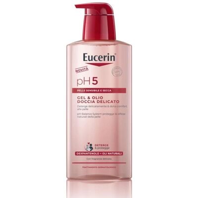 Eucerin pH5 Sprchový gel a olej - Péče o citlivou pokožku Eucerin pH5 Sprchový gel a olej - Péče o citlivou pokožku