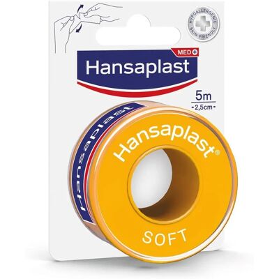 Nastro Morbido Hansaplast 5mx2,5cm - Nastro adesivo Nastro Morbido Hansaplast 5mx2,5cm - Nastro adesivo