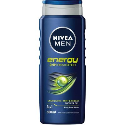 Nivea Men Energy Minz-Duschgel 3-in-1 - Dusche, Gesicht & Haare Nivea Men Energy Minz-Duschgel 3-in-1 - Dusche, Gesicht & Haare