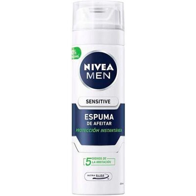 Nivea Men Sensitive Mousse à Raser - Peau sensible - 200ml - Mousse à raser - Publicité Nivea Men Sensitive Mousse à Raser - Peau sensible - 200ml - Mousse à raser - Publicité