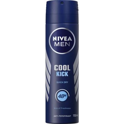 NIVEA Men Cool Kick Antiperspirant Spray - Deodorant 150 ml NIVEA Men Cool Kick Antiperspirant Spray - Deodorant 150 ml