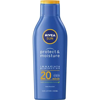 NIVEA Body Cream & Lotion - Sun Protect & Moisture SPF 20 NIVEA Body Cream & Lotion - Sun Protect & Moisture SPF 20