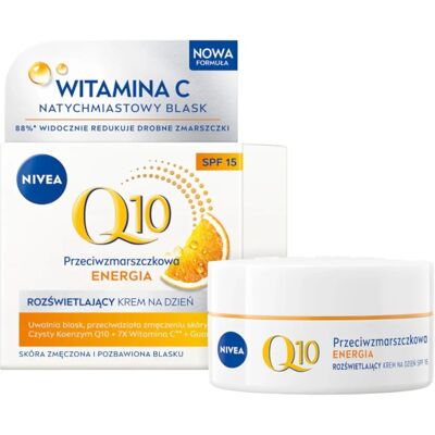 Nivea Q10 Plus C Rejuveniert + Energize Tagescreme gegen Falten SPF15 50ml Nivea Q10 Plus C Rejuveniert + Energize Tagescreme gegen Falten SPF15 50ml