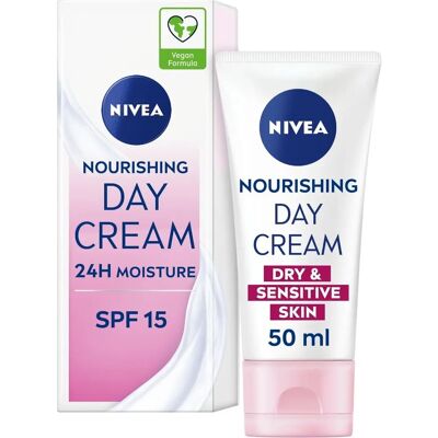 Crème de Jour Nivea - Hydratante pour Peau Sensible SPF 15 - Publicité Crème de Jour Nivea - Hydratante pour Peau Sensible SPF 15 - Publicité