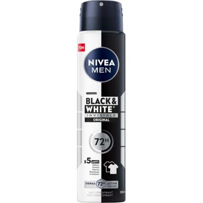 Nivea Men Black&White Invisible Original Antiperspirant Spray - Antiperspirant Spray Nivea Men Black&White Invisible Original Antiperspirant Spray - Antiperspirant Spray