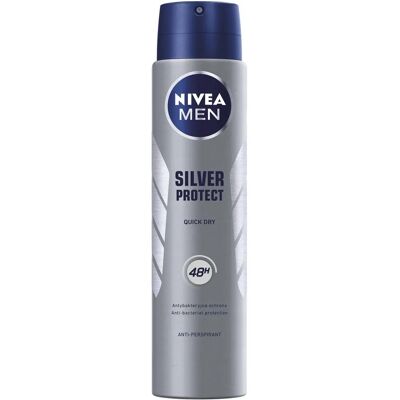 Nivea Men Silver Protect Spray Antitranspirant - Déodorant Homme 250ml Nivea Men Silver Protect Spray Antitranspirant - Déodorant Homme 250ml