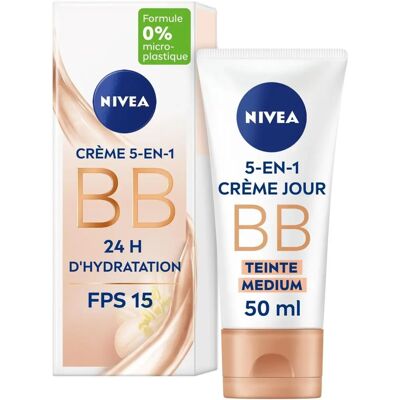 Nivea 50ml Crème BB Hydratation Jojoba SPF15 - Crème BB 6-en-1 - Publicité Nivea 50ml Crème BB Hydratation Jojoba SPF15 - Crème BB 6-en-1 - Publicité
