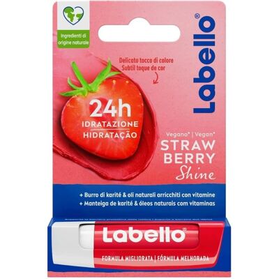 Labello Éclat Fraise 24h Baume à lèvres - Pour femmes - Publicité Labello Éclat Fraise 24h Baume à lèvres - Pour femmes - Publicité