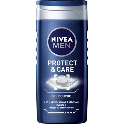 Nivea Men Protect & Care Gel Douche 3en1 - Gel douche - Publicité Nivea Men Protect & Care Gel Douche 3en1 - Gel douche - Publicité