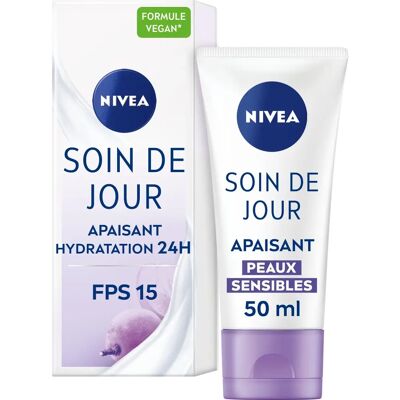 Crème Visage Nivea Sensible - Hydratation 24H - Peaux Sensibles Crème Visage Nivea Sensible - Hydratation 24H - Peaux Sensibles