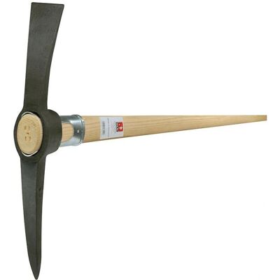 Idealspaten - Zappa incrociata - Acciaio forgiato Verniciato nero 1,5kg con Manico Idealspaten - Zappa incrociata - Acciaio forgiato Verniciato nero 1,5kg con Manico