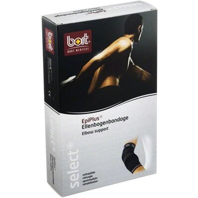 Bort GmbH - Select EpiPlus Ellenbogenbandage - Silber - M - Bandage Bort GmbH - Select EpiPlus Ellenbogenbandage - Silber - M - Bandage