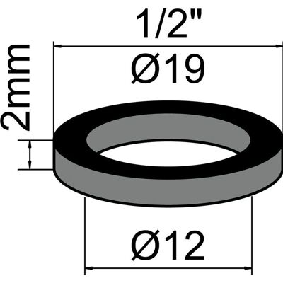 Neoperl 78131896 Gummidichtung - Gummi, 12x19x2mm, VE 10 Stück Neoperl 78131896 Gummidichtung - Gummi, 12x19x2mm, VE 10 Stück