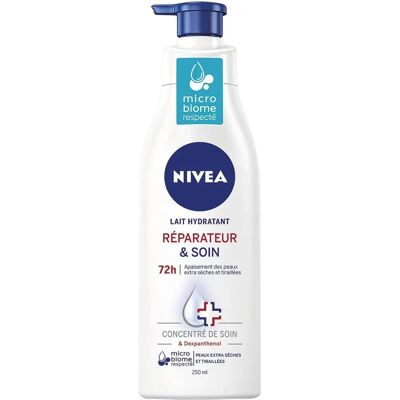 Nivea - Réparateur & Soin Lait Hydratant - 250 ml - Body Lotion - Publicité Nivea - Réparateur & Soin Lait Hydratant - 250 ml - Body Lotion - Publicité