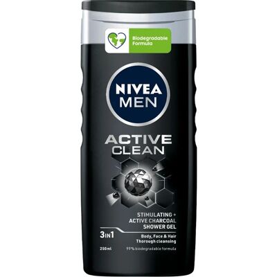 NIVEA Men Active Clean Shampoo & Gel Douche 3-en-1 - Publicité NIVEA Men Active Clean Shampoo & Gel Douche 3-en-1 - Publicité