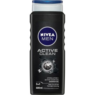 Nivea Men Active Clean Douchegel - Man - 500 ml Nivea Men Active Clean Douchegel - Man - 500 ml