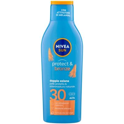 Nivea Sun Latte Solare Protect & Bronze SPF30 - Crème solaire Nivea Sun Latte Solare Protect & Bronze SPF30 - Crème solaire