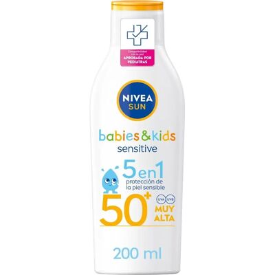 Nivea Sun Sensitive Protection & Play Milk pour Enfants - Crème Solaire SPF 50 Nivea Sun Sensitive Protection & Play Milk pour Enfants - Crème Solaire SPF 50