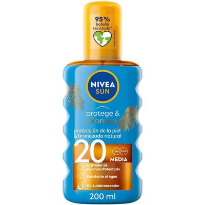 Nivea Sun Protect And Bronze Aceite Activador de Bronceado SPF20 - Aceite Solar Nivea Sun Protect And Bronze Aceite Activador de Bronceado SPF20 - Aceite Solar
