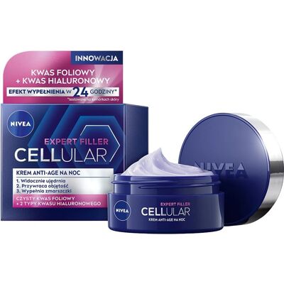 NIVEA Nattkrem med Hyaluronsyre - Anti-Age for Kvinner NIVEA Nattkrem med Hyaluronsyre - Anti-Age for Kvinner