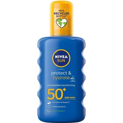 NIVEA Sun Protect & Hydrate SPF50+ Spray - Spray Solaire - Publicité NIVEA Sun Protect & Hydrate SPF50+ Spray - Spray Solaire - Publicité