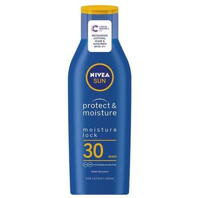 NIVEA Solkrem SPF 30 - Fuktighetsgivende Lotion for Kropp & Voksne NIVEA Solkrem SPF 30 - Fuktighetsgivende Lotion for Kropp & Voksne