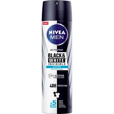 Nivea Men Nero & Bianco Attivo - Spray Deodorante Nivea Men Nero & Bianco Attivo - Spray Deodorante