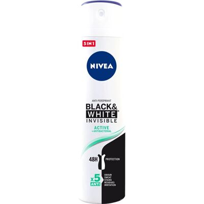 Nivea Black & White Invisible Active Deodorant Spray - Deodorant Spray Nivea Black & White Invisible Active Deodorant Spray - Deodorant Spray