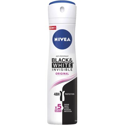 Deodorante spray Nivea Black & White Invisible Original 150 ml Deodorante spray Nivea Black & White Invisible Original 150 ml