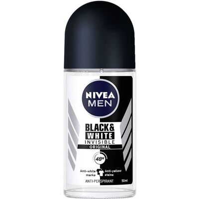 NIVEA Black & White Men Roll déodorant - Déodorant - Publicité NIVEA Black & White Men Roll déodorant - Déodorant - Publicité