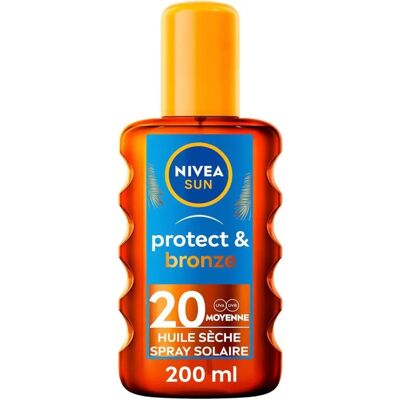 Nivea Sun Protect & Bronze SPF20 Spray - Zonnebrandolie Nivea Sun Protect & Bronze SPF20 Spray - Zonnebrandolie