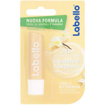 Labello Crème de Vanille Beurre Hydratant - Soin des Lèvres - Publicité Labello Crème de Vanille Beurre Hydratant - Soin des Lèvres - Publicité